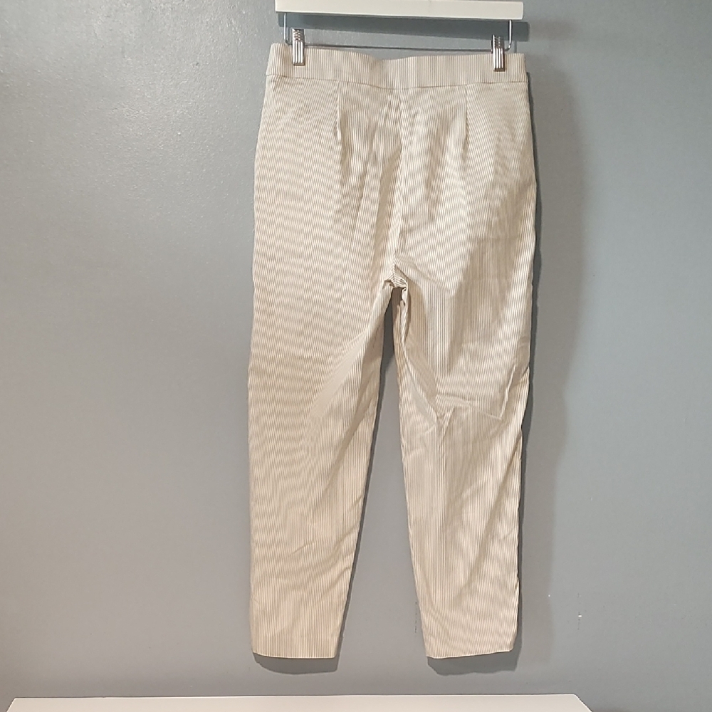 Counterparts Women's Cream with White Pin Striped Pants - Picture 15 of 17